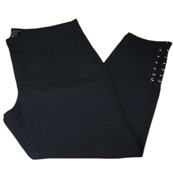 Zac & Rachel Black Pants with Side Eyelet Detail - Picture 1 of 4